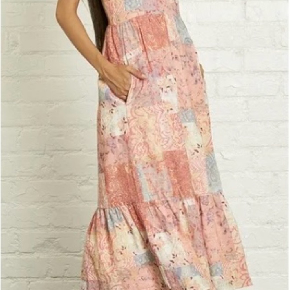 DRA Los Angeles Patchwork Maxi Dress